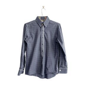 Scott Weiland Mens Casual Button Down Shirt Long Sleeve Cotton Gray Small